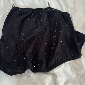 Black Corset with White Speckles
